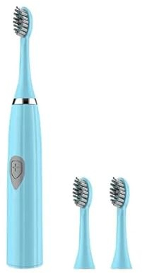 Cepillo de dientes eléctrico ultrasónico sónico, impermeable, color azul