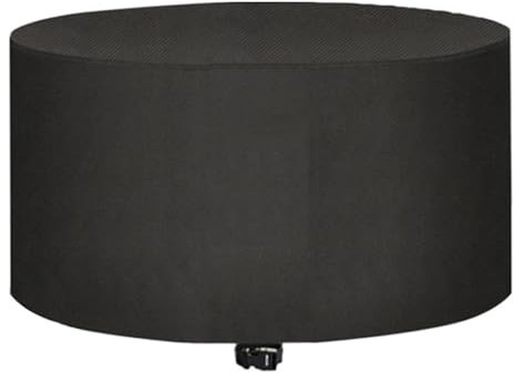 AEKDCL Housse De Protection Salon De Jardin, Housse Salon de Jardin Exterieu 420D Tissu Oxford Imperméable, Anti-UV, Bache de Protection Exterieur - Rond noir 145x95cm//57''L x 57''W x 37''H