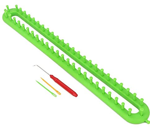 YANHAO Knitting Loom 1 Set Rechteck runden DIY. Strickende Webstuhl Schal Pullover Hut Tuch Nähte Strick Handgemachte Handwerk Weben Flechtwerkzeug(47cm)