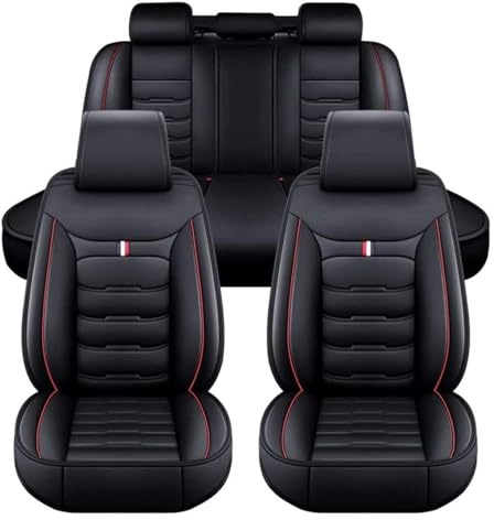 NISMIA Auto Sitzbezüge für Ford Ranger Wildtrak (2016-2024), Leder Autositzbezüge Sets, 5 Sitzer Schonbezüge Sitzschoner Vorne Hinten Wasserdicht Sitzauflage Accessories(C)