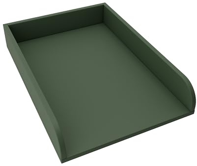 regalik Wickelaufsatz Universal für Kommoden, 72x54cm, abnehmbar, Grün | Abnehmbar Wickelkommode Aufsatz, Wickeltischaufsatz mit Abgerundeten Frontplatten, einfache Montage, pflegeleicht