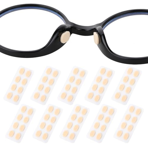 80 Stück Nasenpads Selbstklebend Eyeglass Nose Pads Schwamm-Nasenpads Weicher Schaumstoff Nasenpads Anti-Rutsch Schwamm Brillen Nasenpads für Brillen Sonnenbrillen (Hautfarbe)