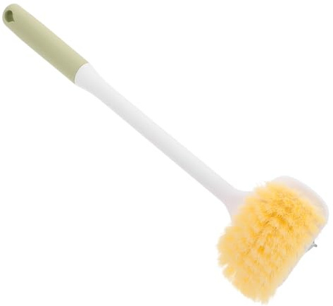 COLLBATH Cepillo Exfoliante De Baño De Mango Largo Doble Cara Con Cerdas Suaves y Firmes Para Limpieza y Exfoliación De Pies y Cuerpo Uso Ducha Color Azul Para Hombres y Mujeres Mayores