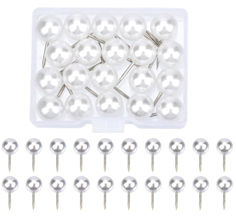20-380Pcs Decorative Pushpins Heart Pushpins Flat Push Pins Beads Head Map Pins Bulletin Board Tacks for Corkboard