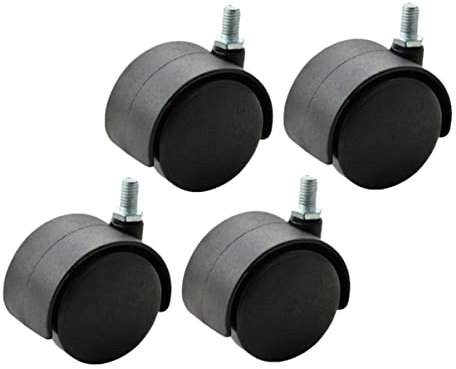 GETAJGHSD 4pcs Heavy Duty Office Chair Casters Swivel Caster Wheels for Furniture Compatible with Carpet Floors Smooth Quiet Rollers Without Brake