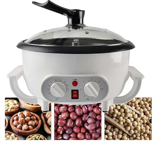 Tostatrice Caffè, Bruciatore elettrico regolabile for chicchi di caffè - Temperatura regolabile 0-240°C, tempo regolabile 0-60 minuti