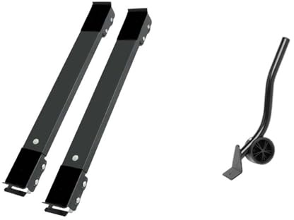 Washing Machine Base Washing Machine Stand Movable Refrigerator Raised Base Mobile Roller Bracket Wheel Bathroom Kitchen Accessories Home Appliance(Black Suit)