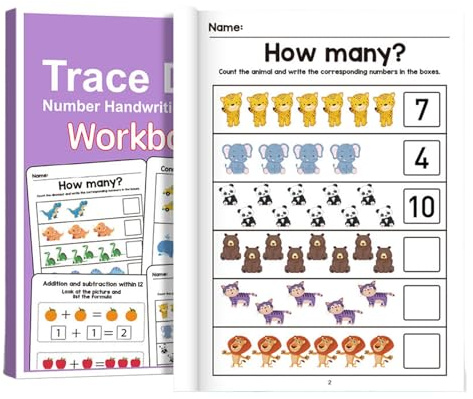Matematikböcker För Barn Ljusa Och Färgrika Illustrationer Säker