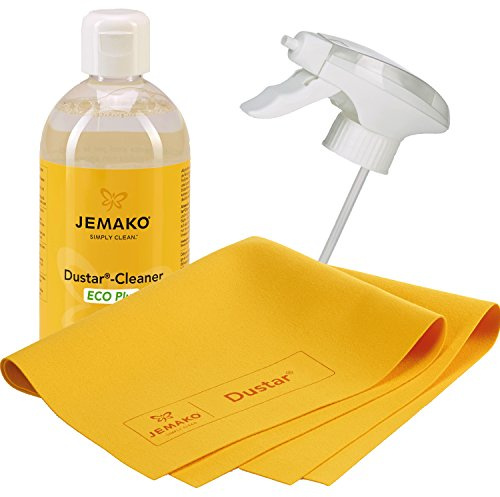 Jemako Dustar Cleaner Set, 500ml, inkl. Dustar Tuch 35 x 40 und Schaumpumpe