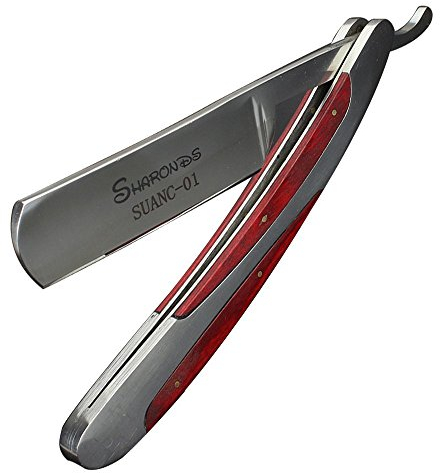 Herren Rasierpinsel Rasiermesser mit Box Manuelle Classic Wood Griff Barber Rasierer