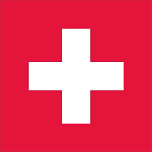 flaggenmeer® Flagge Schweiz quadratisch 120 g/m² ca. 30 x 30 cm