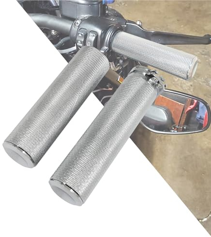 HDBUBALUS Motorrad 2,5 cm Lenkergriff Fit für Harley Touring Sportster Dyna Softail V-Rod