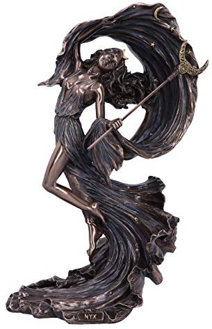 Nemesis Now Figurine Nyx déesse Grecque du Ciel étoilé Bronze 27,5 cm