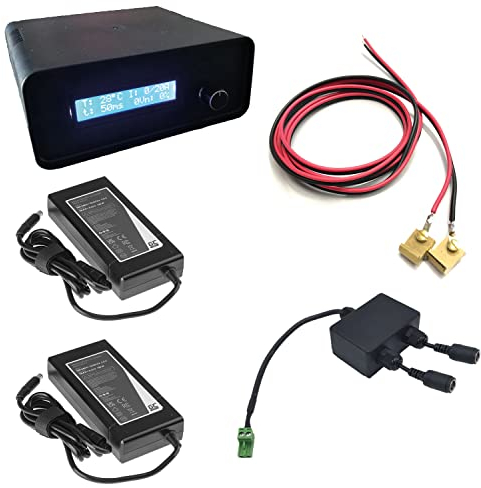 ML-Train Komplettset Digital-Booster 30 A mit Power-Schaltnetzteil-Set 18,46 A und Gleisanschlusskabel 1,5 m - Gartenbahn Spur G Zubehör