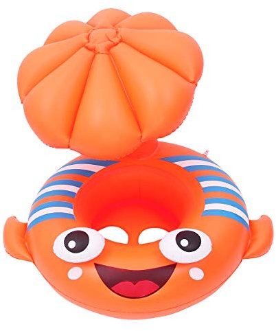EOZY-Flotador Bebe Piscina Inflable Niños de 1 a 4 Años,Anillo de Natación con Asiento para Bebé Niñas,Platija Flotadores para Bebes de Piscina Infantil