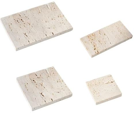 GISELA D Jewelry Photography Props - Stone Photo Props for Product Photography (white-4pcs)