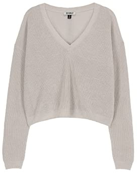 ECOALF, Jersey Mujer Dandelionalf, de Lino, con Cuello Pico, Jersey de Lino, Cómodo y Versátil, Jersey de Punto