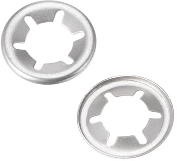 10-40 Uds M10 M12 M14 M16 arandelas de seguridad de arandela Starlock de diente interno Clip de velocidad de bloqueo de empuje de acero inoxidable 304 (Color : Silver, Size : M14 (10Qty))