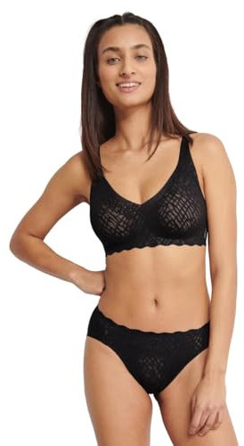 Sloggi Damen Sloggi Zero Feel Bliss Soft Bra, Black, S