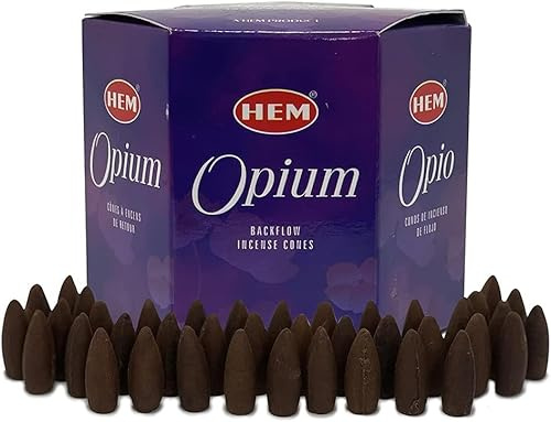 Anémone - Backflow Hem prémium - Cônes Naturels et Boisés - Lot de Boîtes (Opium, 1 Boîte)
