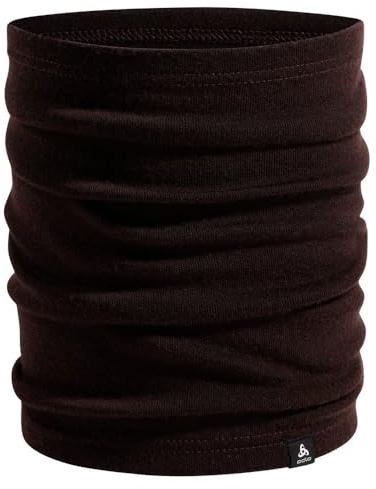 Odlo Schlauchschal Herren Damen Merino Warm I Warmer Loop Schal I Multifunktionstuch Set di Accessori Invernali, Fondente, Taglia Unica Unisex-Adulto