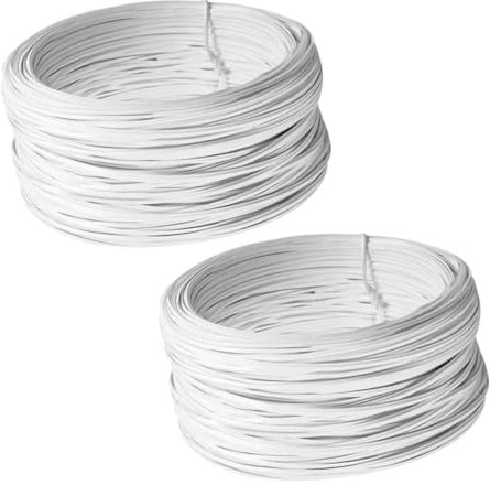 FUNOMOCYA 2rollen PVC-beschichteter Draht Gartendraht Zum Bepflanzen Bindedraht Für Pflanzen Flachdraht Draht Zum Binden Von Pflanzen