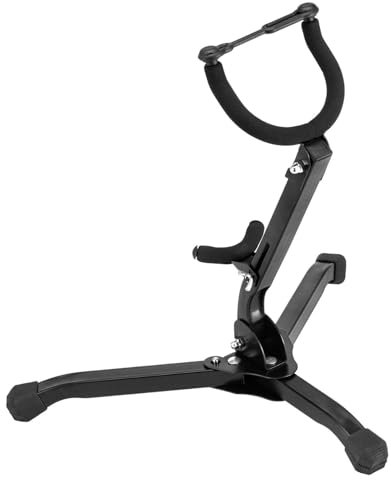 Altsaxophonständer, Tenorsaxophonständer - Alt-Tenor-Saxophonständer | Faltbarer Saxophonständer mit dreieckigem Metallsockel für Saxophonliebhaber, Männer, Kinder, Geburtstage, Kinder, Frauen