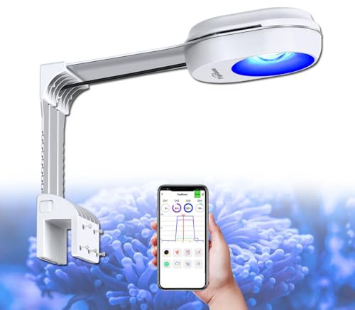 PopBloom APP-Kontrolle meerwasser aquarium led beleuchtung led lampen reef coral aquarium für 30-60cm Salzwasser Marine (60W)