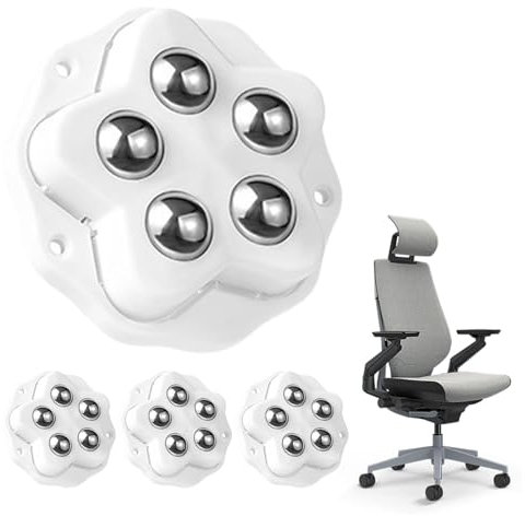 Pegar sobre ruedas, ruedas de aparatos, 4 x adhesivo sobre ruedas - Ruedas para dispositivos pequeños, polea pegajosa, ruedas giratorias de rotación de 360 grados para caja de