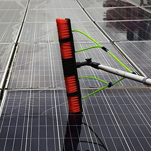 Professional 12m Water Fed Window Cleaning Pole with Brush Ideal for Cleaning Photovoltaic and Solar Panels Heavy Duty Extension Pole for Efficient Cleaning.