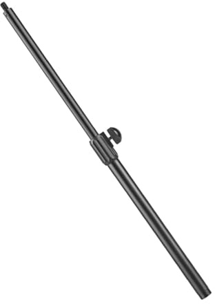 Yardwe Telescopic Adjustable Mic Boom Pole Arm 50cm Extendable Metal Microphone Boom Arm with 3/8 Screw Head for Dj Studio and Live Performance