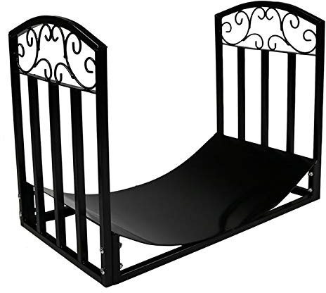Heavy Duty Indoor/Outdoor Brennholz Rack mit Rollen Bauernhaus Metall Anzünden Halter Stabile Protokolle Lagerung Stand für Kamin und Terrasse
