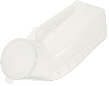OATIPHO 2pcs Male Urinal Bottles with Large Capacity 1000ml, Portable Urine Pee Bottles for Men, Made of Easy-to-Clean Pp Material, Small Size After Folding, Suitable for Travel