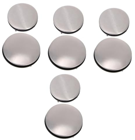 DOITOOL 8 pièces Cache Évier Cuisine Bouchons Décoratifs Universels pour Lavabo Couvre et Faciles à Installer Protection Fuite pour Maison Restaurant