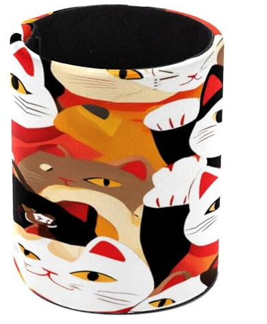 Stifthalter für Schreibtisch, Stiftehalter, Make-up-Pinsel, Aufbewahrung, Schreibtischbedarf, Organizer für Zuhause, Büro, bunte Maneki-Neko-Katzen