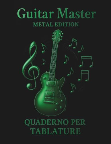 Guitar master - Metal edition: Quaderno per tablature