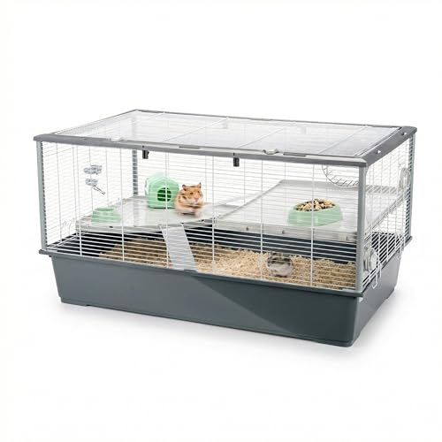 Ferplast Gabbia per criceti CRICETI 100 spaziosa accessoriata robusta vari livelli