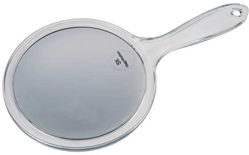 Fantasia Beauty Handspiegel mit 5-fach Vergrößerung – Schminkspiegel leicht & handlich, Ø 15 cm, ideal für Make-up, Rasur & Reisen – Kosmetikspiegel doppelseitig, robust & kompakt