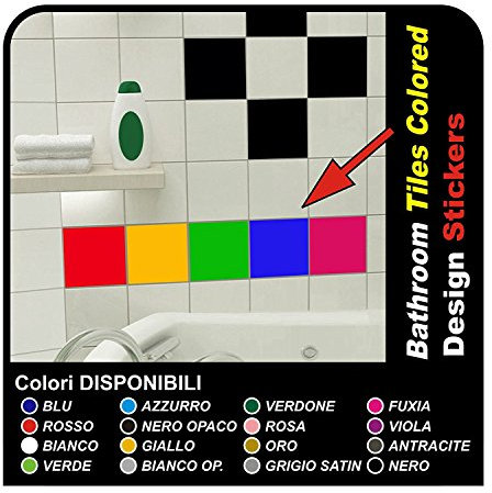GRAFIC 144 Autocollants colles pour Carreaux 20 x 20 cm Cuisine et Salle de Bains carrelage adhésive décoration (Autre Couleur (Contactez-Nous))