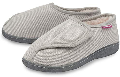 Dunlop Dolly Ladies Slippers - Grey - UK 3