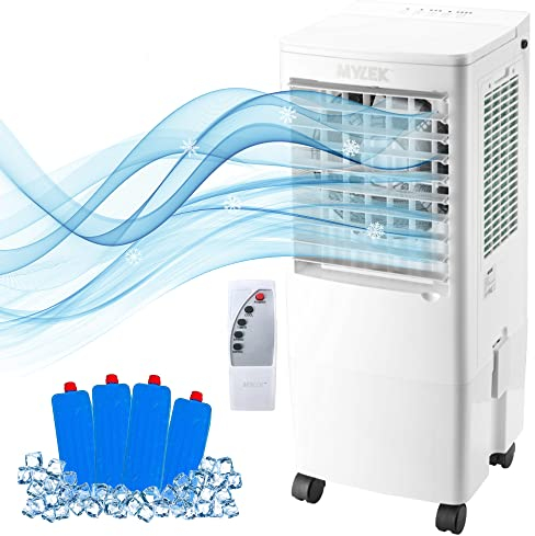 MYLEK Air Cooler Portable Evaporative 20L Water Fan Humidifier Air Purifier 70W For Cooling Bedroom Home Or Office