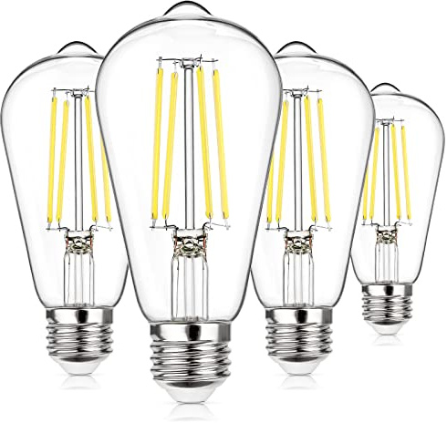 MAXvolador Vintage LED Edison Bulb Dimmable 60W Equivalent E26 Led Bulbs