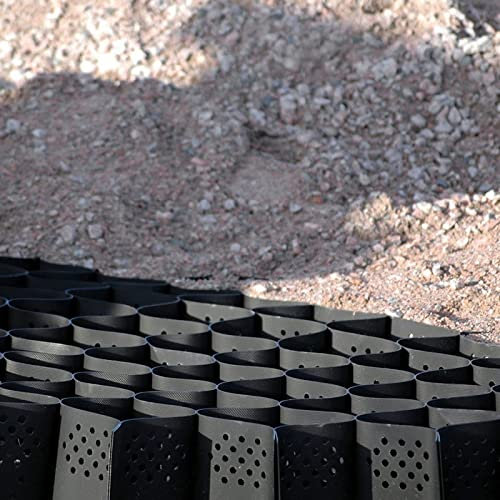 Stabilisateur de gravier 2 Pouces D'épaisseur Grille Geo Cell, Très Résistante Grille De Stabilisation De Gravier/ Stabilisateur De Sol, Pour Les Allées Parking Trafic Lourd ( Size : 2x10.5m/6.6x34.4f
