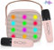 TOPEV Karaoke Machine Wireless Microphone Toy, Karaoke Toys for Kids & Adults with 2 Microphones, Karaoke Player, Voice Changing Effects & LED Lights Boys Girls Birthday Party Christmas Toys Gifts