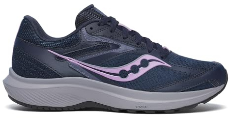 Saucony Scarpe da corsa Cohesion 17 da donna, Blu navy/mél, 37.5 EU
