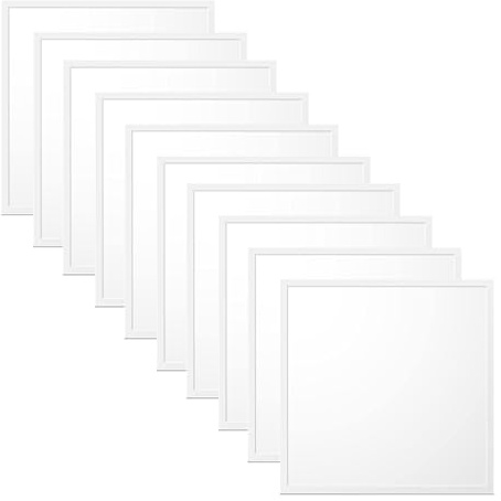 WSU Lights 10x LED Panel, Deckenleuchte, 62x62cm, 4400lm, 4000K, 40W, inkl. Trafo, Rasterleuchten, Einlegeleuchte, Büroleuchten (4000K, 10 Stück)