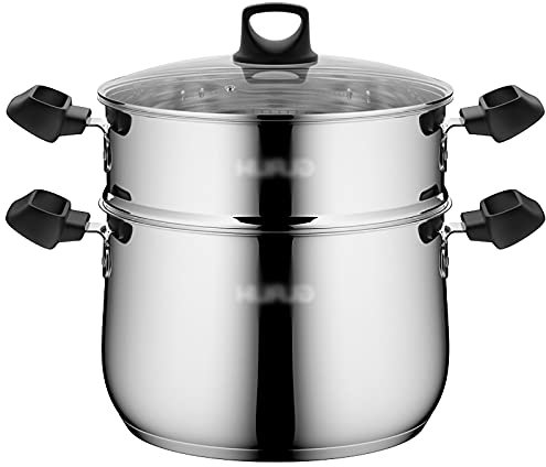 Dampftopf/Suppentopf Haushalt 304 Edelstahl verdickter Dampfgarer Induktionsherd Kochen Mehrzwecktopf (Größe: 20 cm) (22 cm)