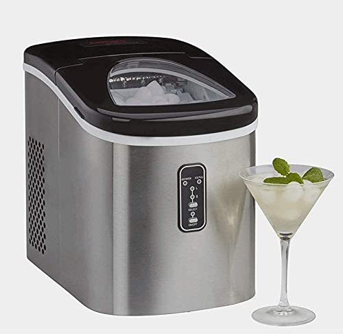 Macchina per fare i cubetti di ghiaccio Macchina per il ghiaccio per la tua casa - Macchina per il ghiaccio da banco - Nuovo modello compatto - Non richiede tubature - 13 kg di ghiaccio in 24 ore