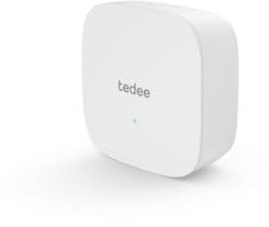 Tedee Bridge UK for Electronic Smart Door Lock, Easy to Install, Control via Bluetooth, Tedee WiFi Bridge Allows Remote Opening and Closing, iPhone & Android, Smart Home