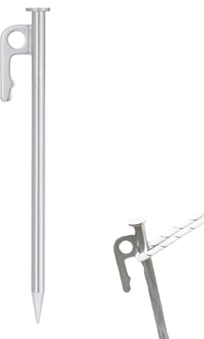 Rurunklee Bodenheringe, Zeltheringe aus robustem Metall, Zeltheringe, Eiswerkzeuge | Camping Familienzelt Heringe Rostfrei für Haustür, Stahlheringe für